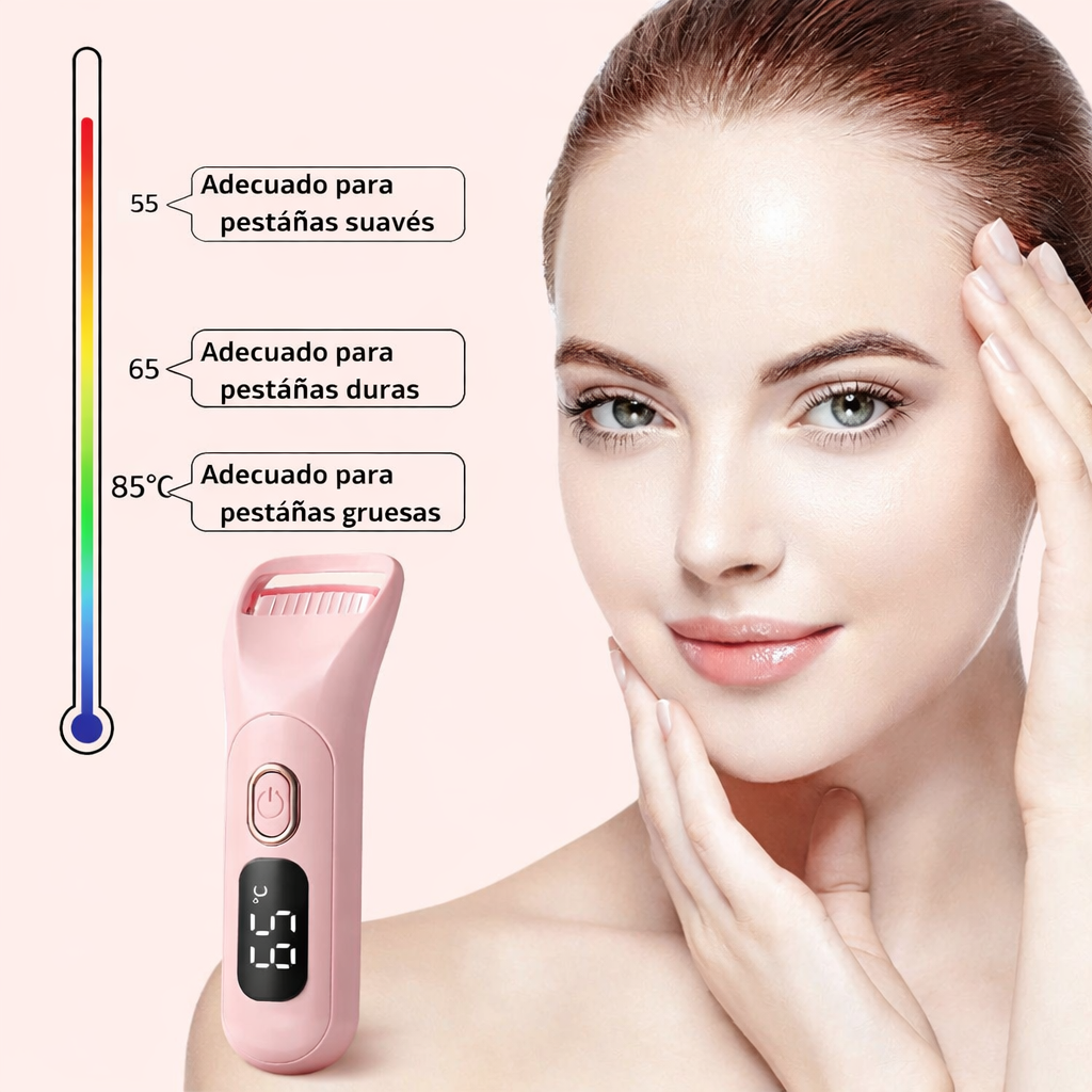 Combo Lavadora de Brochas y Rizador de Pestañas Eléctrico + Gorro de Satín GRATIS