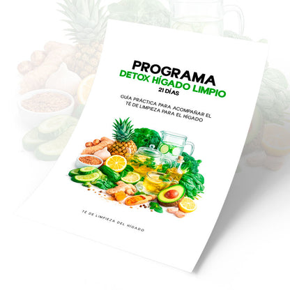 Compra 1 y lleva 2 : Té de Limpieza Para Hígado Graso + Protocolo y Guía de Alimentación Gratis