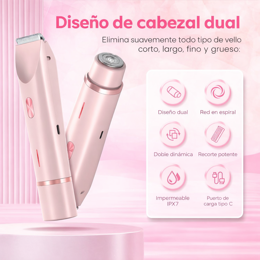 Afeitadora Eléctrica para Mujer + Aceite Aclarante de Cúrcuma y Almendra GRATIS