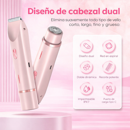 Afeitadora Eléctrica para Mujer + Aceite Aclarante de Cúrcuma y Almendra GRATIS