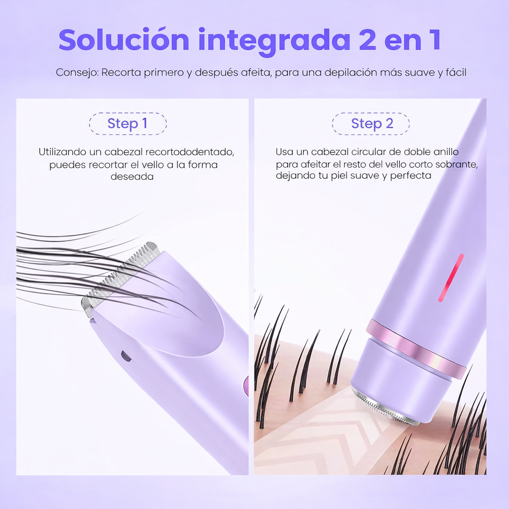 Afeitadora Eléctrica para Mujer + Aceite Aclarante de Cúrcuma y Almendra GRATIS