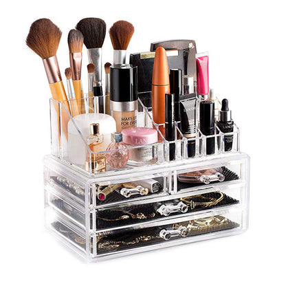 Combo de Belleza: Organizador + Luces de espejo + Gorro de Satín GRATIS