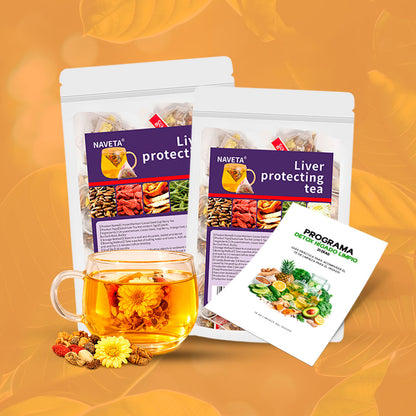 Compra 1 y lleva 2 : Té de Limpieza Para Hígado Graso + Protocolo y Guía de Alimentación Gratis